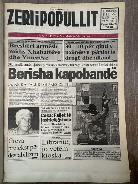 Zëri i Popullit 1997-11-08